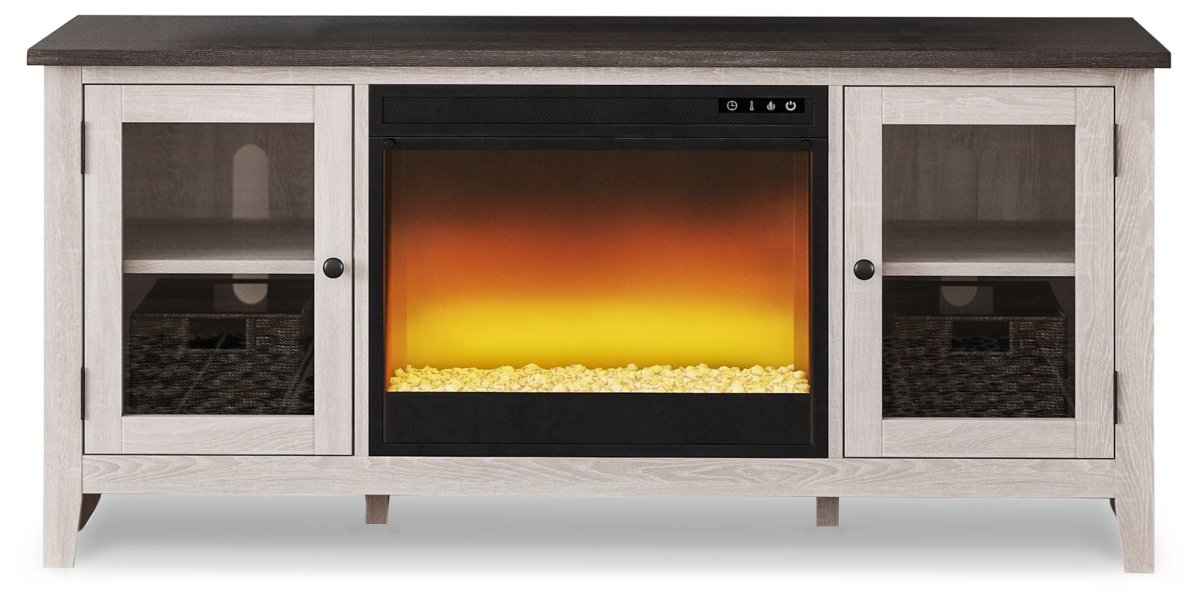 Dorrinson - TV Stand With Fireplace Insert Fireplace TV Stands by Signature Design by Ashley® - Walls Furniture & Mattress