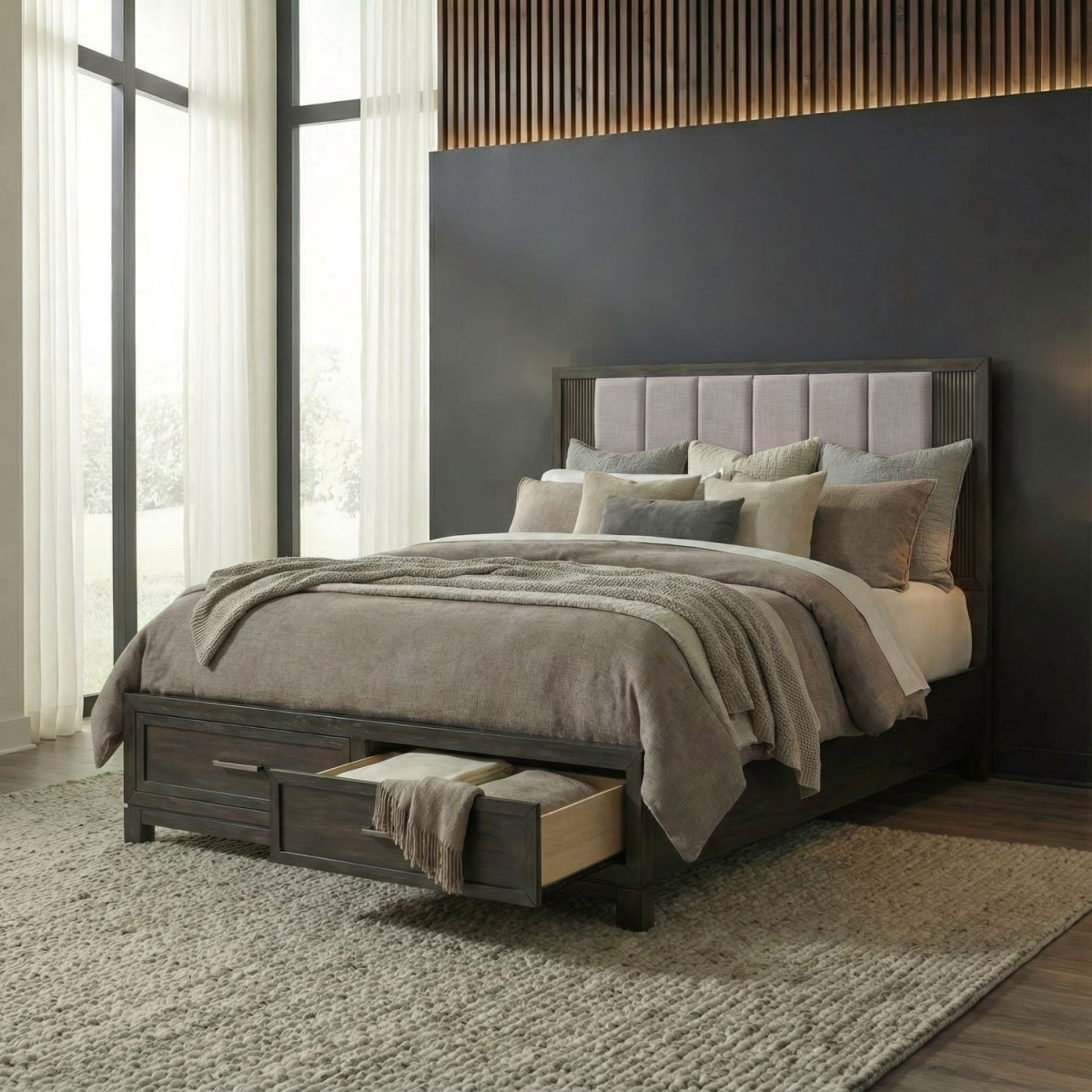 Modern Edge - Storage Bed Storage Beds by Liberty Furniture - Walls Furniture & Mattress