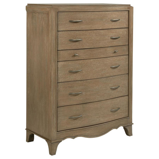 Revello - 6 - Drawer Bedroom Chest Of Drawers - Washed Mango Accent Chests by Coaster Fine Furniture - Walls Furniture & Mattress