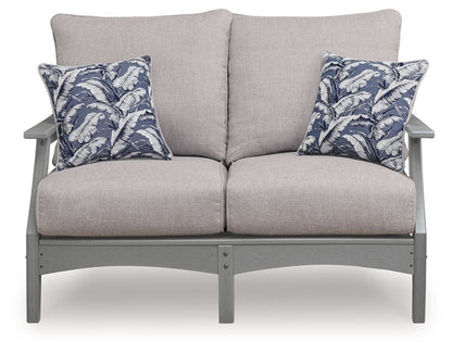 Cove Beach - Loveseat With Cushion - Gray Loveseats by Signature Design by Ashley® - Walls Furniture & Mattress