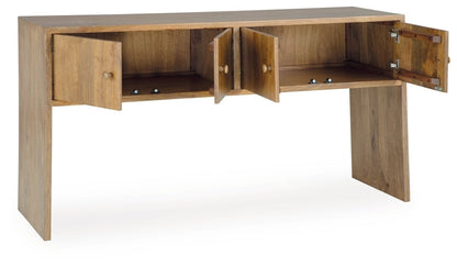 Ella Grove - Console - Rich Brown Console Tables by Signature Design by Ashley® - Walls Furniture & Mattress