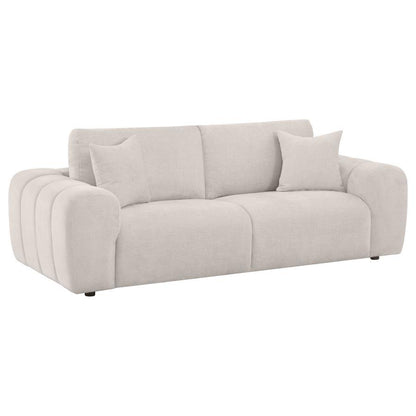 Burnett - Chenille Upholstered Sofa Set Stationary Sofas & Loveseats by Coaster Fine Furniture - Walls Furniture & Mattress