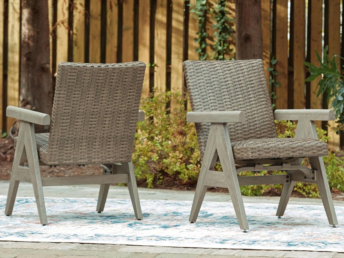 Cliff Trails - Rocking Arm Chair (Set of 2) - Beige Chair Sets by Signature Design by Ashley® - Walls Furniture & Mattress