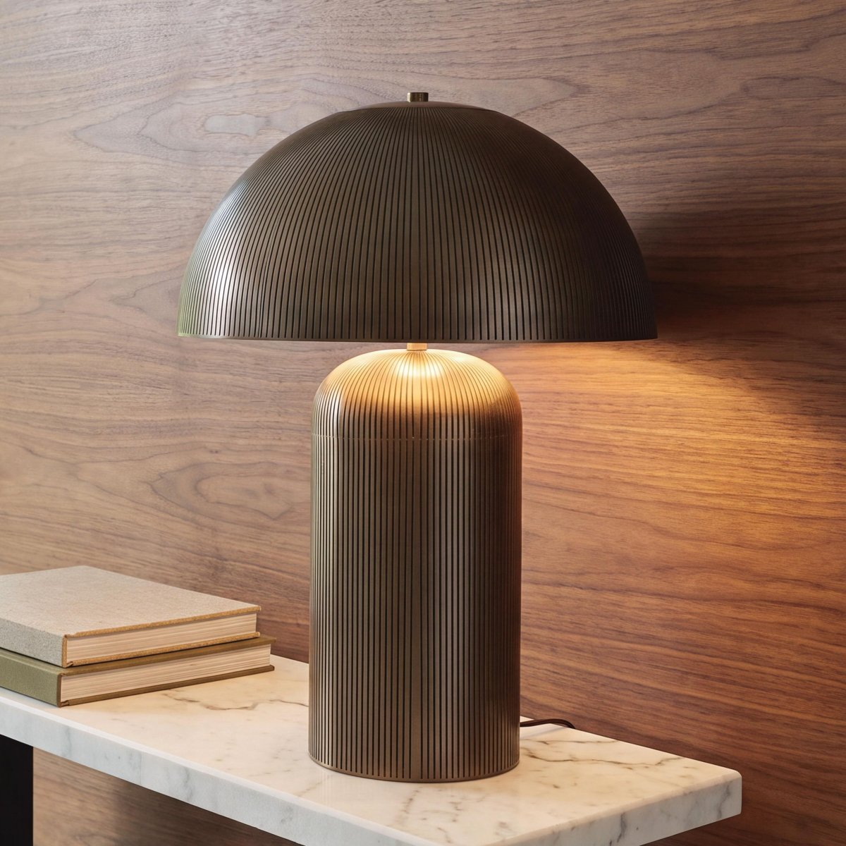 Dorriham - Metal Table Lamp - Light Bronze Finish Table Lamps by Signature Design by Ashley® - Walls Furniture & Mattress
