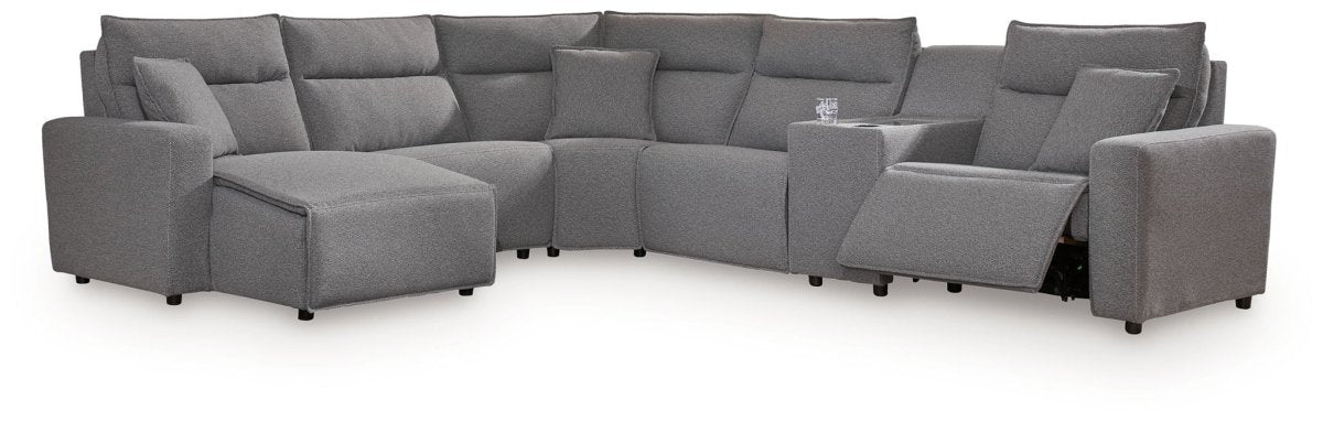 Modmax II - Reclining Sectional - Salt And Pepper Reclining Sectionals by Signature Design by Ashley® - Walls Furniture & Mattress