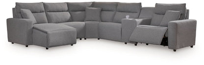 Modmax II - Reclining Sectional - Salt And Pepper Reclining Sectionals by Signature Design by Ashley® - Walls Furniture & Mattress