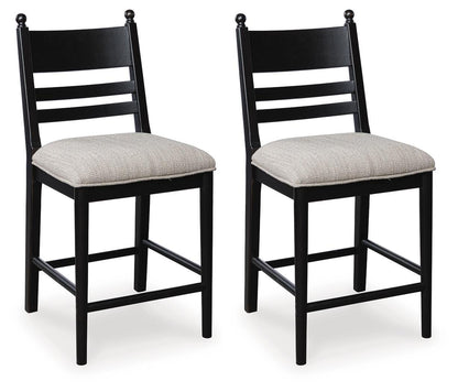 Greddinton - Upholstered Barstool (Set of 2) Stool Sets by Signature Design by Ashley® - Walls Furniture & Mattress
