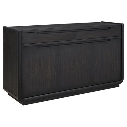 Leandro - 2 - Drawer Dining Sideboard Server - Burnished Black Servers by Coaster Fine Furniture - Walls Furniture & Mattress