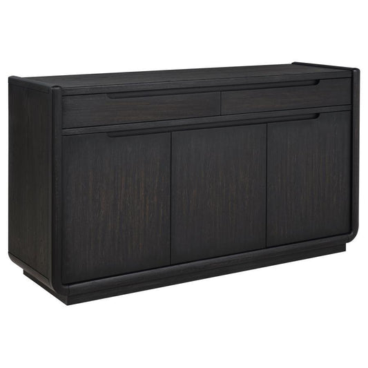 Leandro - 2 - Drawer Dining Sideboard Server - Burnished Black Servers by Coaster Fine Furniture - Walls Furniture & Mattress
