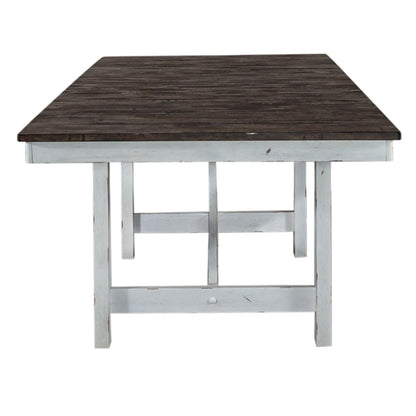 Farmhouse - Trestle Table - White Dining Tables by Liberty Furniture - Walls Furniture & Mattress