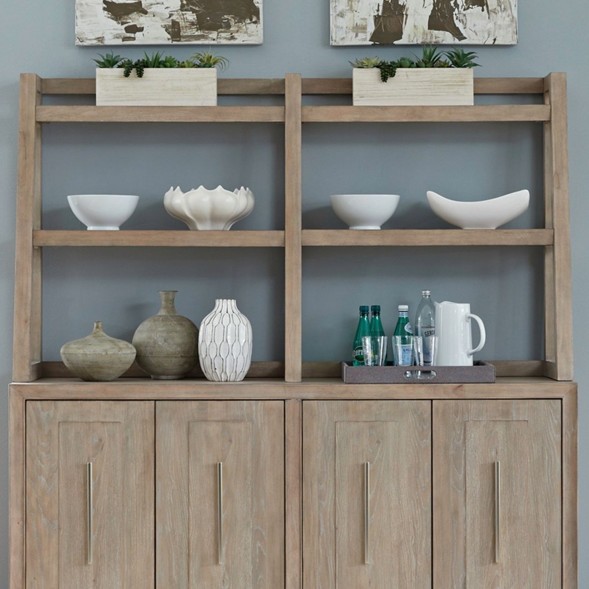 Brentwood - Sideboard Hutch - Brown Hutches by Liberty Furniture - Walls Furniture & Mattress