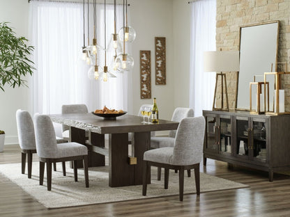 Burkhaus - Dining Room Set 8 + Piece Dining Room Sets by Signature Design by Ashley® - Walls Furniture & Mattress