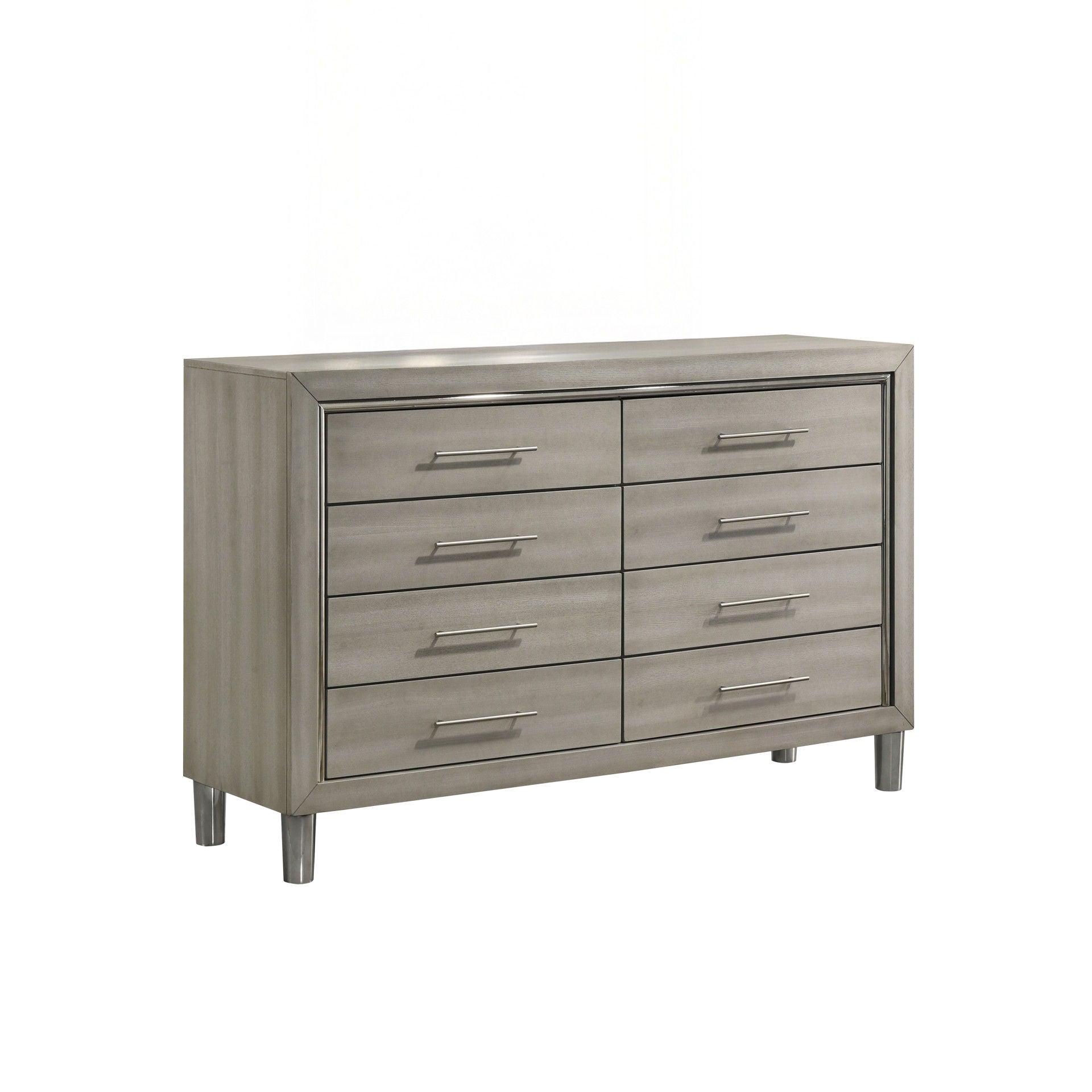 grey 8 drawer dresser SUGIFT Modern 6-Drawer Dresser for Bedroom, Rustic Gray Finish