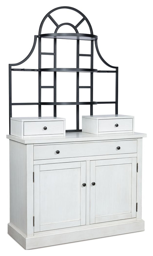 Greddinton - White - Baker's Rack Display Cabinets by Signature Design by Ashley® - Walls Furniture & Mattress
