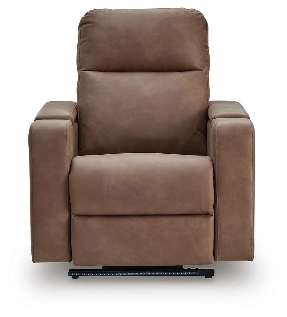 Lorrenton - Glider Power Recliner With Audio System - Caramel Glider Chairs by Signature Design by Ashley® - Walls Furniture & Mattress