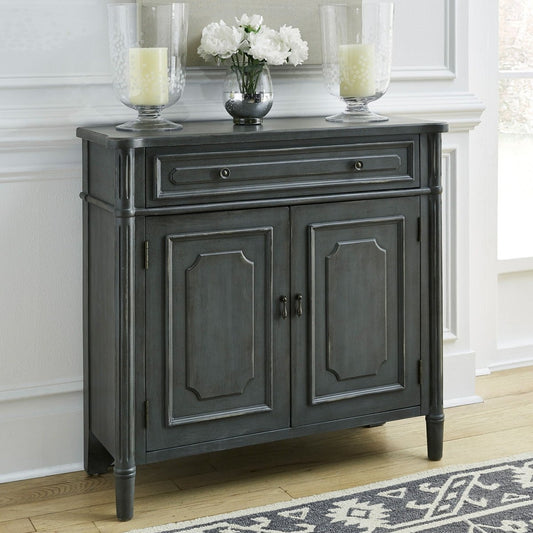 Madison Park - 1 Drawer 2 Door Accent Cabinet - Dark Gray Accent Cabinets by Liberty Furniture - Walls Furniture & Mattress