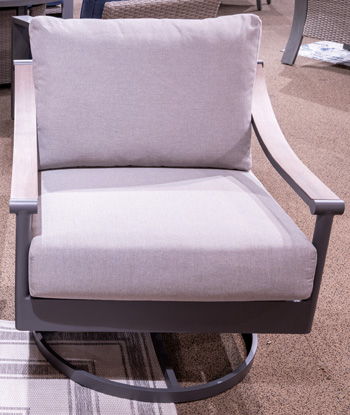 Ocean Beach - Gray - Swivel Lounge With Cushion Swivel Chairs by Signature Design by Ashley® - Walls Furniture & Mattress