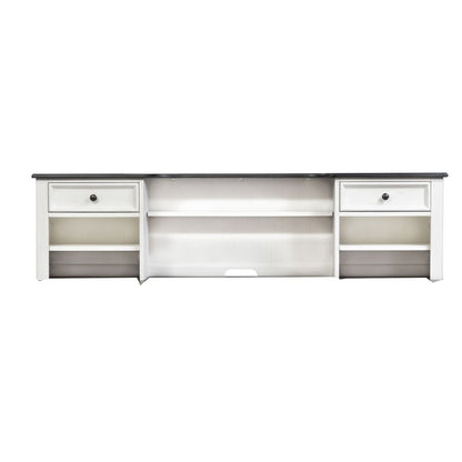 Allyson Park - Hutch - Wirebrushed White / Charcoal Hutches by Liberty Furniture - Walls Furniture & Mattress