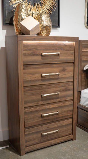 Janfyn - Five Drawer Chest - Brown Accent Chests by Signature Design by Ashley® - Walls Furniture & Mattress