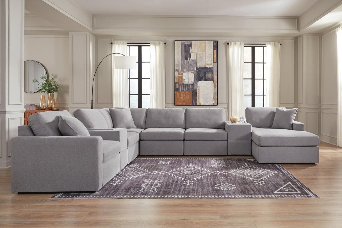 Modmax - Sectional - Granite Stationary Sectionals by Signature Design by Ashley® - Walls Furniture & Mattress