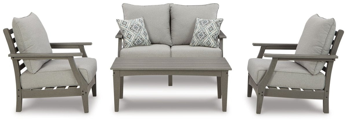 Visola - Lounge Set 4 Piece Outdoor Sets by Signature Design by Ashley® - Walls Furniture & Mattress
