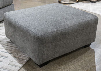 Clarington - Oversized Accent Ottoman - Greystone Accent Ottomans by Signature Design by Ashley® - Walls Furniture & Mattress
