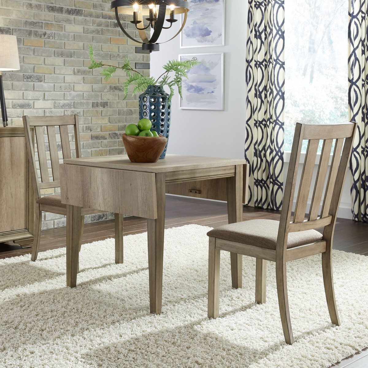 Sun Valley - Drop Leaf Set 3 Piece Dining Room Sets by Liberty Furniture - Walls Furniture & Mattress
