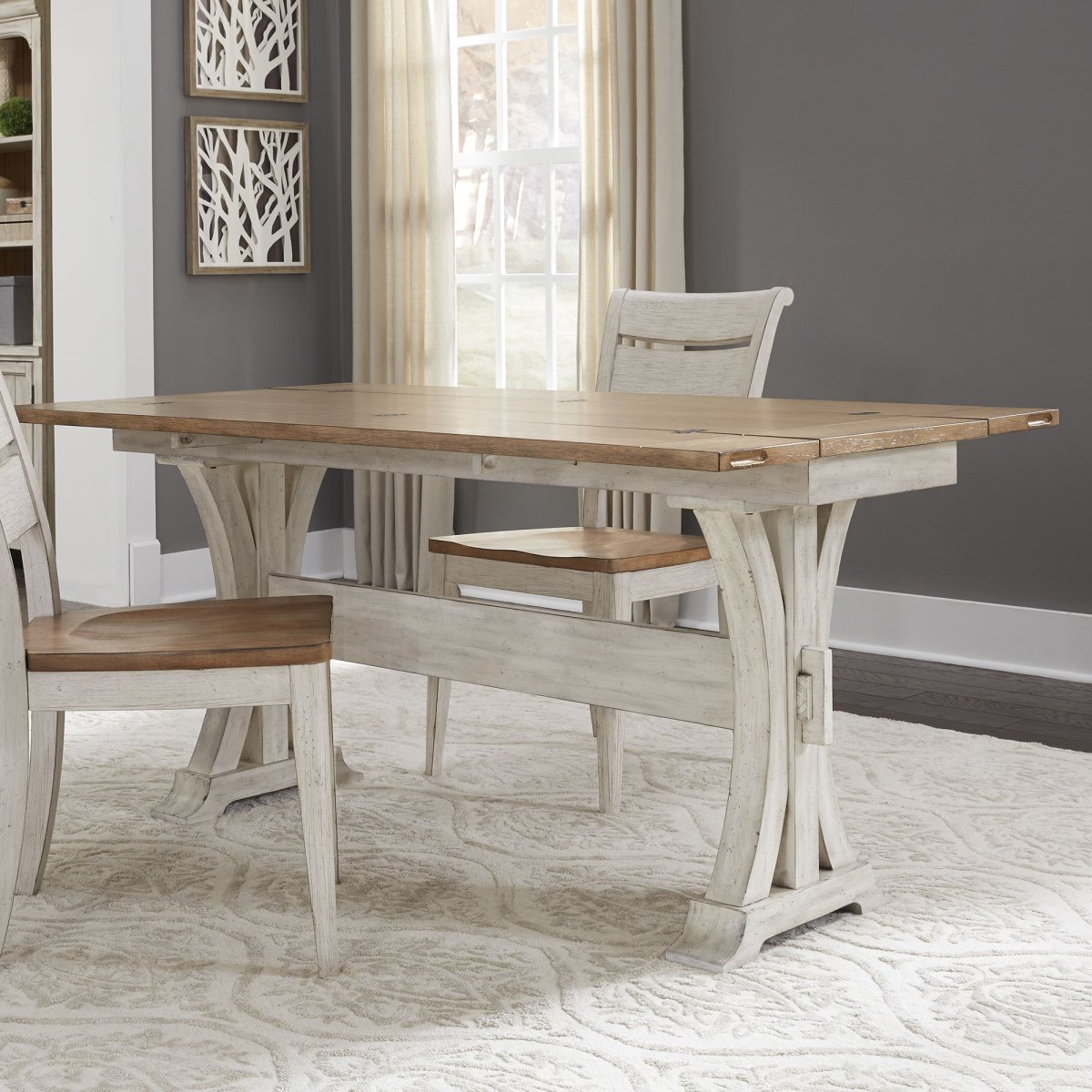 Farmhouse Reimagined - Flip Lid Sofa Table - White Sofa Tables by Liberty Furniture - Walls Furniture & Mattress