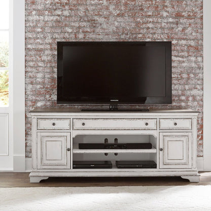 Magnolia Manor - Entertainment TV Stand - White TV Stands by Liberty Furniture - Walls Furniture & Mattress