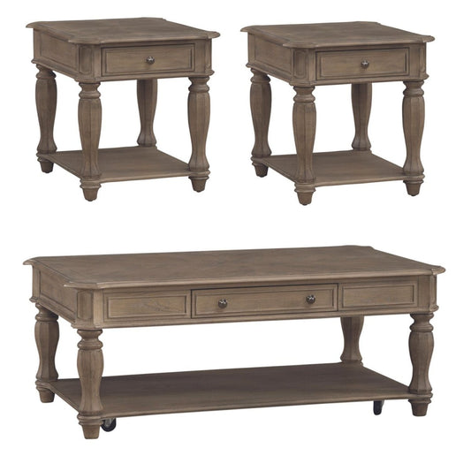 Magnolia Manor - Alternate 3 Piece Set - Brown Table Sets by Liberty Furniture - Walls Furniture & Mattress