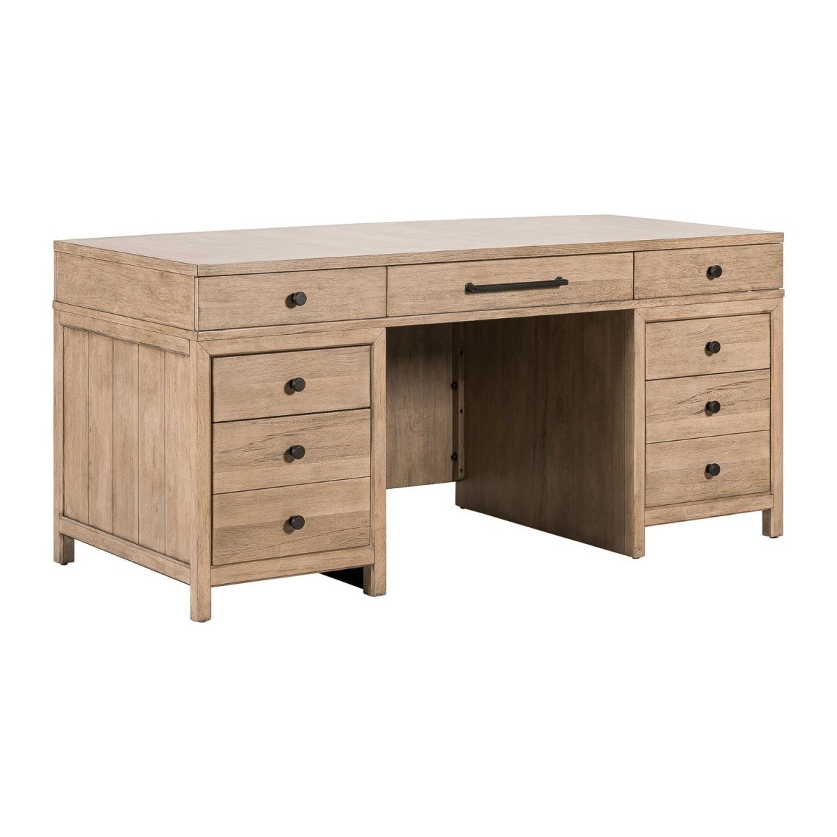 Proximity Place - Jr Executive Desk - Barley Buff Executive Desks by Liberty Furniture - Walls Furniture & Mattress