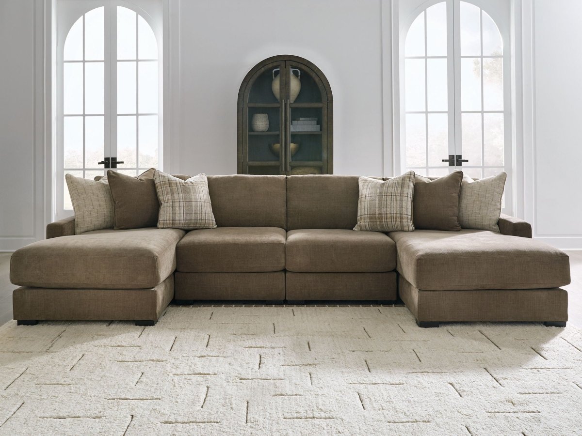 Camellia - Court - Sectional Stationary Sectionals by Benchcraft® - Walls Furniture & Mattress