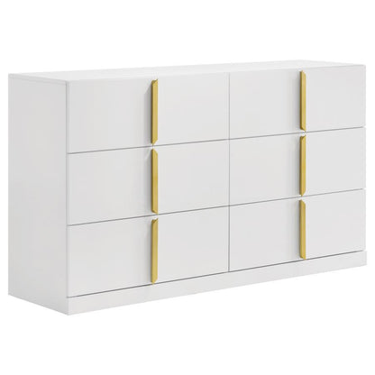 Ines - 6 - Drawer Bedroom Dresser Cabinet Dressers by Coaster Fine Furniture - Walls Furniture & Mattress