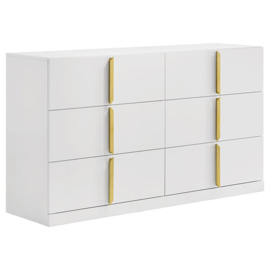 Ines - 6 - Drawer Bedroom Dresser Cabinet Dressers by Coaster Fine Furniture - Walls Furniture & Mattress