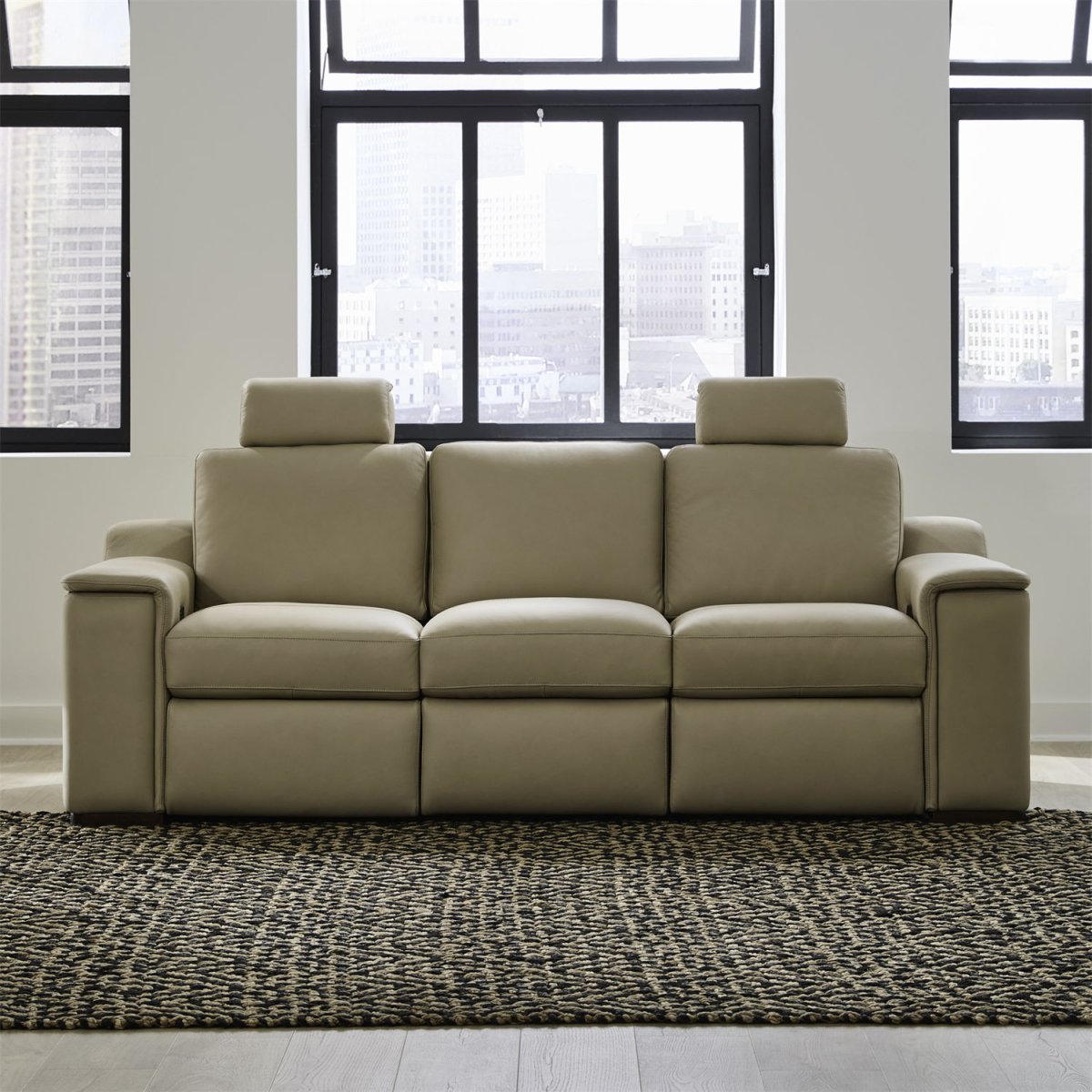 Armon - Sofa With Power Footrest & ZG - Oslo Fawn Reclining Sofas by Liberty Furniture - Walls Furniture & Mattress