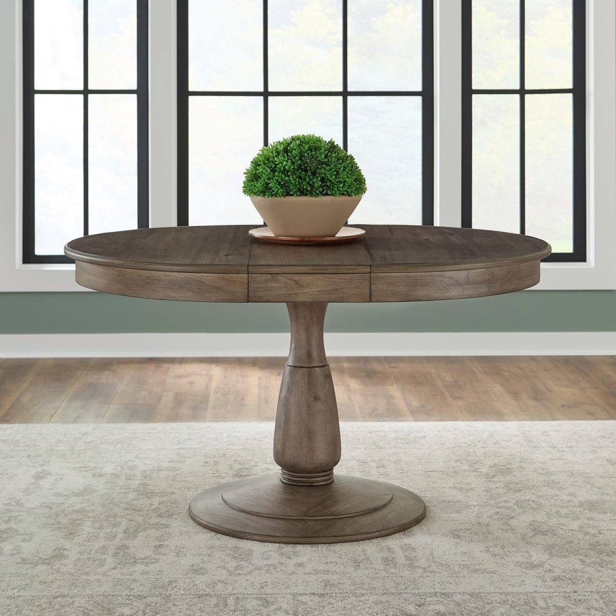 Hickory Grove - Pedestal Table Set - Heirloom Brown Dining Tables with Extensions by Liberty Furniture - Walls Furniture & Mattress