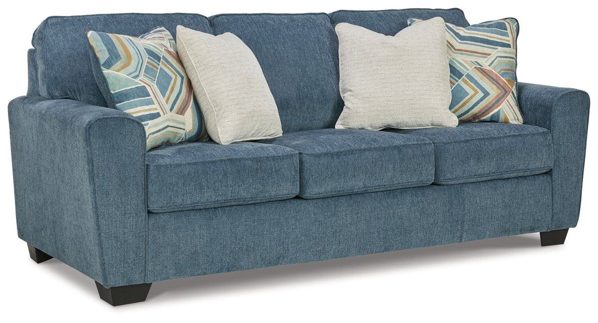 Cashton - Queen Sofa Sleeper - Blue Sleeper Sofas by Signature Design by Ashley® - Walls Furniture & Mattress