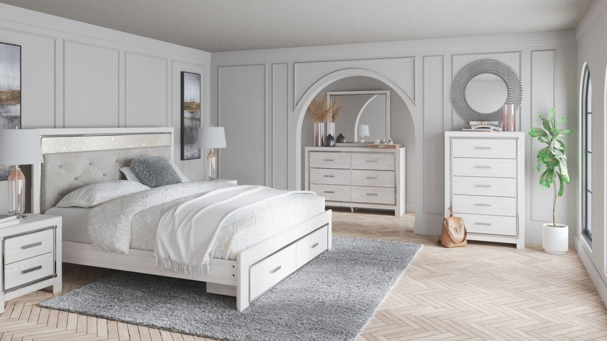 Altyra - Upholstered Storage Bedroom Set 7 Piece Bedroom Sets by Signature Design by Ashley® - Walls Furniture & Mattress