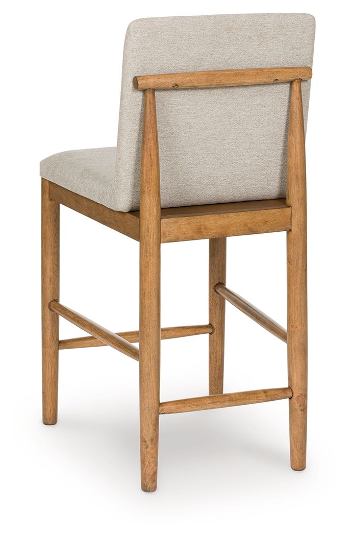 Isanti - Light Brown - Upholstered Barstool (Set of 2) Stool Sets by Millennium® by Ashley - Walls Furniture & Mattress