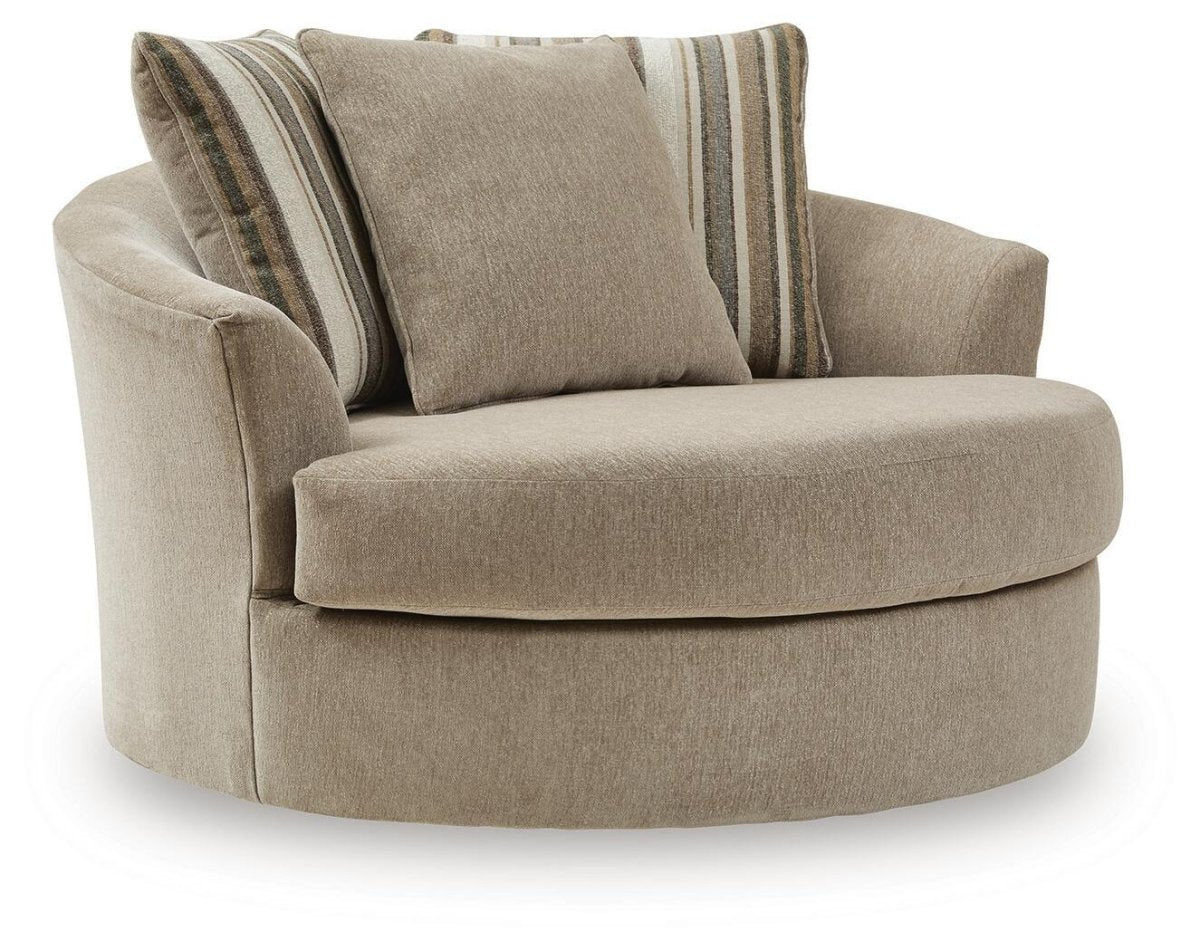 Linenhause - Oversized Swivel Accent Chair - Dune Swivel Chairs by Benchcraft® - Walls Furniture & Mattress