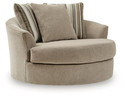Linenhause - Oversized Swivel Accent Chair - Dune Swivel Chairs by Benchcraft® - Walls Furniture & Mattress