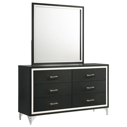 Lucia - 6 - Drawer Dresser Dressers by Coaster Fine Furniture - Walls Furniture & Mattress