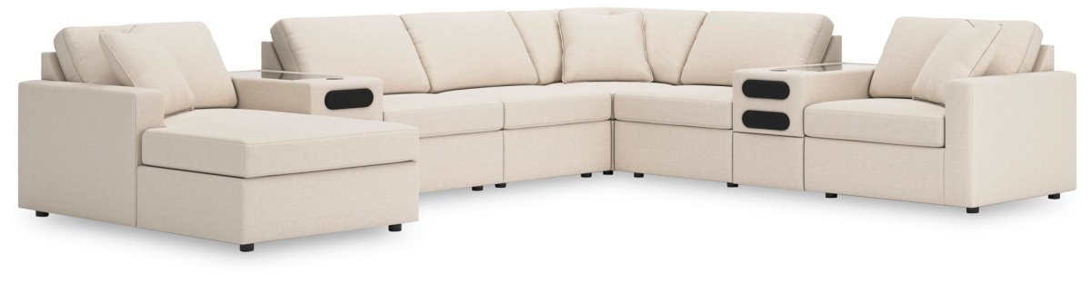 Modmax - Sectional - Oyster Stationary Sectionals by Signature Design by Ashley® - Walls Furniture & Mattress