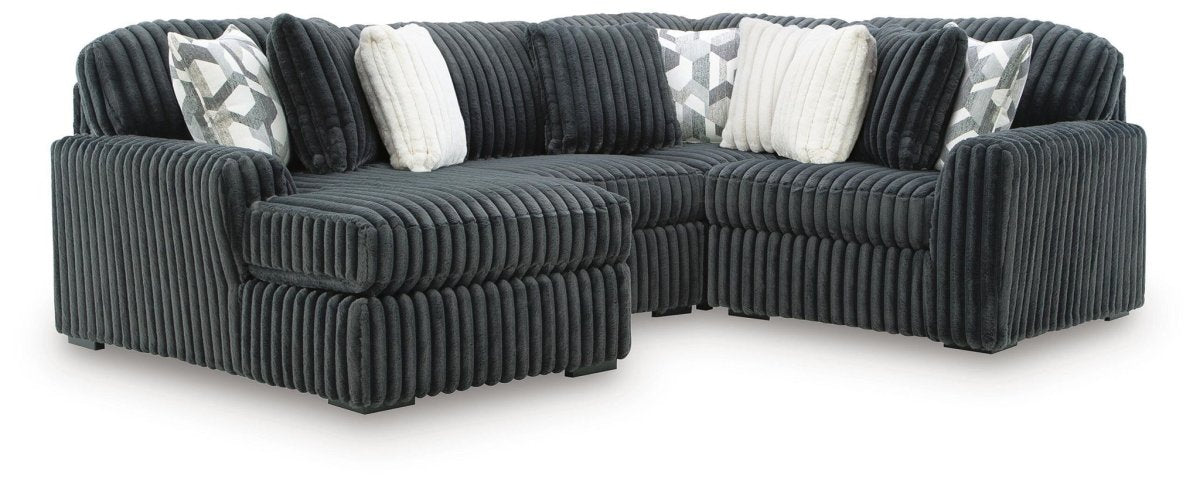 Midnight - Madness - Sectional Stationary Sectionals by Signature Design by Ashley® - Walls Furniture & Mattress