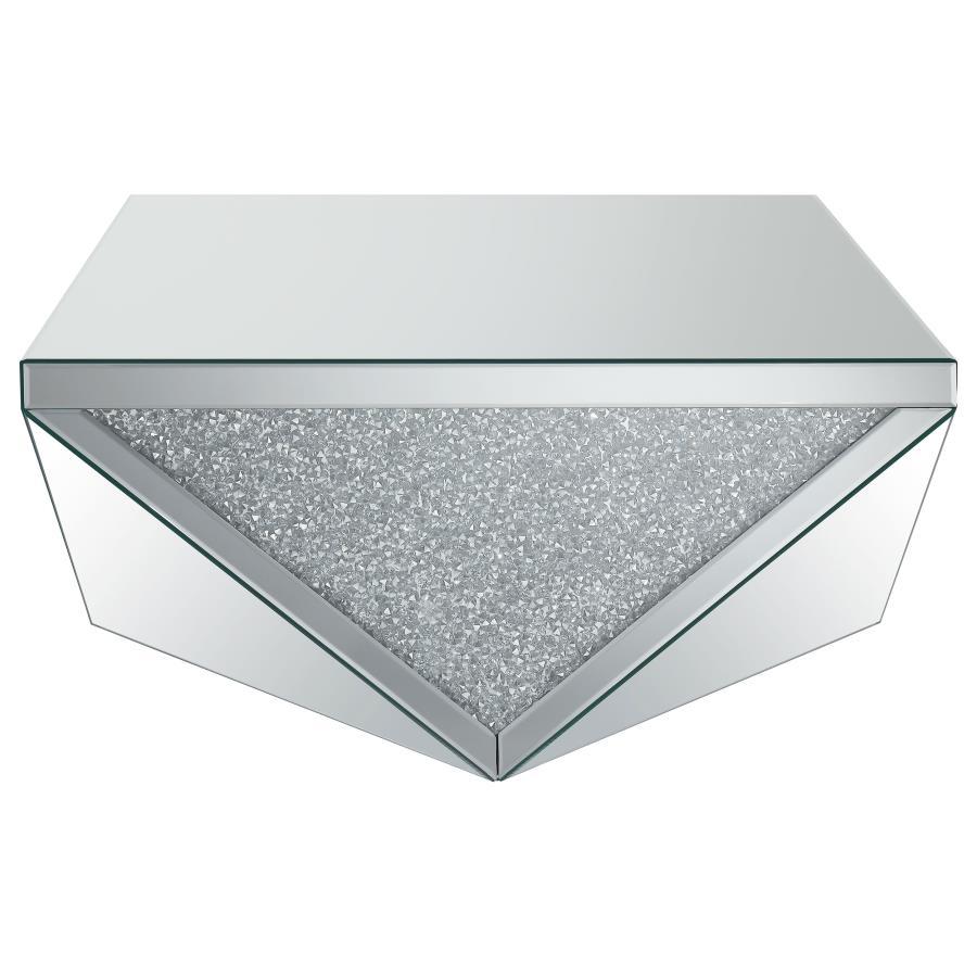 Amore - Square Mirrored Acrylic Crystal Table End Tables by CoasterElevations - Walls Furniture & Mattress