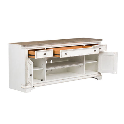 Magnolia Manor - Entertainment TV Stand - White TV Stands by Liberty Furniture - Walls Furniture & Mattress