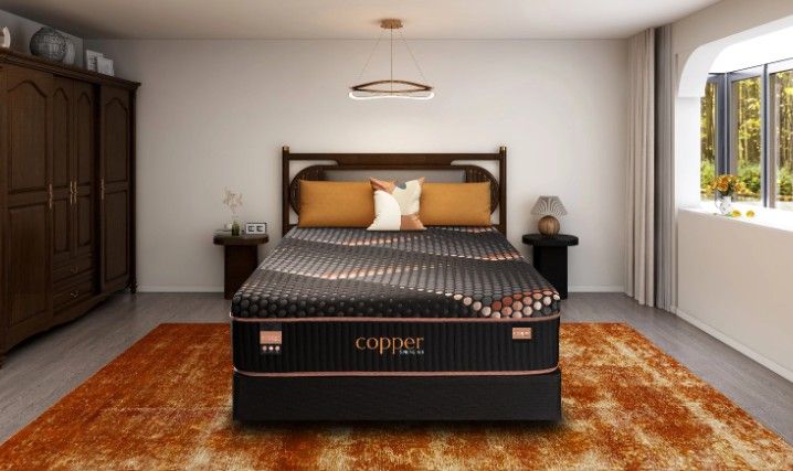 Copper Hybrid Plush Smooth Top Full Mattress Hybrid Mattresses by Spring Air - Walls Furniture & Mattress