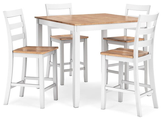 Gesthaven - Dining Room Counter Table Set 5 Piece Dining Room Sets by Signature Design by Ashley® - Walls Furniture & Mattress