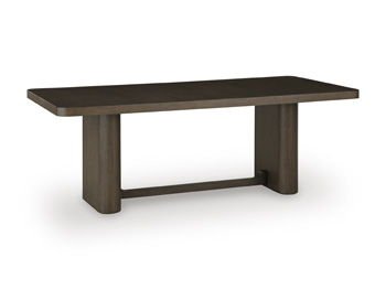 Radkin - Rectangular Dining Room Table - Burnished Brown Dining Tables by Signature Design by Ashley® - Walls Furniture & Mattress