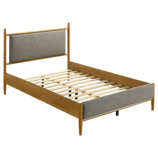 Mason - Panel Platform Bed Upholstered Beds by Coaster Fine Furniture - Walls Furniture & Mattress